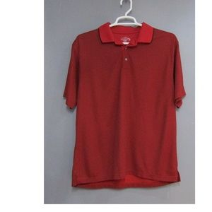 Champions Tour Red & Black Striped Polo Golf Shirt